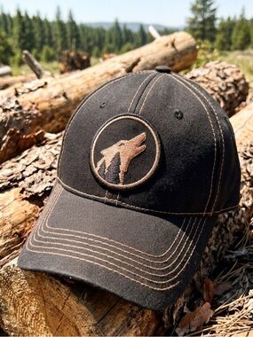 Florida Georgia Line Wolf Gold Patch FGL Old Camp Embroidered Brown Baseball Cap